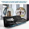 Beautyflier Universal Curling Iron Travel Case, Heat-Resistant, Canvas, Blue Flower