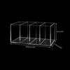 Acrylic Pen Holder 4 Compartments Clear Pencil Holder Organizer Makeup Brush Holder