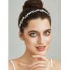SWEETV Rhinestones Bridal Headband Silver Crystal Wedding Headpieces for Brides Hair Pieces for Bridesmaid Flower Girl Hair Accessories