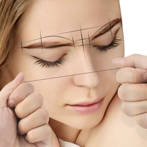 HOTWE Pre-Inked White Eyebrow Mapping String, 30 Meters Brow Thread, for Semi Permanent Makeup, Microblading, Liquid Eyeliner