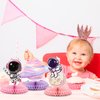 9 Pcs Outer Space Birthday Party Decorations Two The Moon Birthday Decorations Girls Space Themed Honeycomb Table Centerpieces for Party Galaxy Party Table Decoration Planet Astronaut Party Supplies