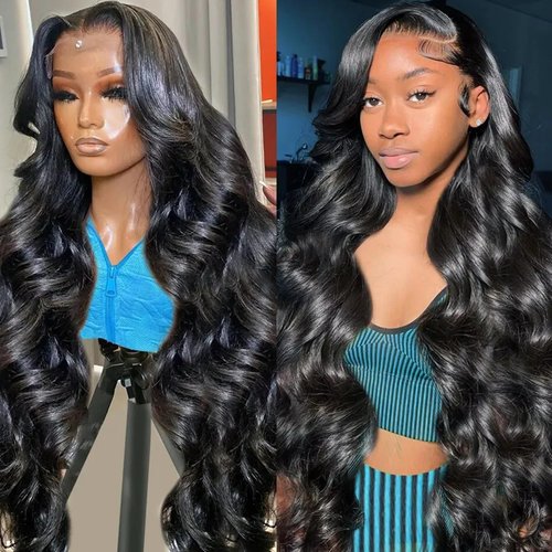 Wildroar Body Wave Lace Front Wigs Human Hair Wigs for Women 150% Density Human Hair Lace Front Wigs 13x4 HD Glueless Lace Frontal Wigs Human Hair Pre Plucked with Baby Hair 30 Inch