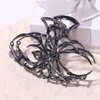 Vsdski Halloween Hair Claw Clips Metal Spider Hair Clips Punk Black Claw Clips for Thick/Thin Hair Pearl Charm Design Hair Jaw Clips Strong Hold Hair Barrettes Halloween Hair Accessories for Women