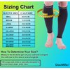 Doc Miller Calf Compression Sleeve Men and Women - 15-20mmHg Shin Splint Compression Sleeve Recover Varicose Veins, Torn Calf and Pain Relief - 1 Pair Calf Sleeves Black Color - Medium Size