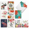 The Best Card Company - 20 All Occasion Note Cards (4 x 5.12 Inch) - Blank Boxed Set (10 Designs, 2 Each) - Optimisms AM6631OCB-B2x10
