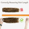 Hyssiet Curly Human Hair Clip in Extensions 7pcs with 16 Clips Healthy Wavy Clip Hair Extensions Real Human Hair 120g18 Inch Dark Brown Highlighted Honey Blonde Soft Thick Curly Hair Extensions