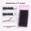 ALLOVE Eyelash Extension Super Easy Fan Volume Lash Extensions 0.03mm DD Curl 15-20mm Mixed Tray Rapid Blooming Volume Lashes Self Fanning Lashes