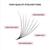 MDC LASHES Promades Eyelash Fan 500fans | 5D-16D, 0.05-0.07 Thickness, C/CC/D Curls, 8-18mm | Volume Lash Extensions Premade Lash Fans Pro Made False Eyelashes Pestanas Pelo A Pelo (10D-0.07-D-12)