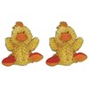 Kong Low Stuffing with Squaker dog Toy Small Color:Duck Size:Pack of 2