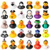 Haooryx Halloween Rubber Duck Toys - 30pcs Novelty Halloween Squeeze Ducks in Bulk Assorted Jeep Duckies Bath Toys Bathtub Decoration Baby Shower Halloween Birthday Party Favor Goodie Bag Fillers