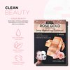 AZURE Rose Gold Luxury Hydrating Facial Sheet Mask - Firming, Lifting & Deeply Moisturizing - Helps Reduce Fine Lines & Wrinkles, Signs of Aging & Dry Patches - Skin Care Made in Korea - 5 Pack