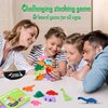 PJDRLLC Dinosaur Toy Wooden Stacking Game: Challenging Banlance Game - Develop Concentration Coordination Problemsoving Skills for Kids Ages 3 Years Up