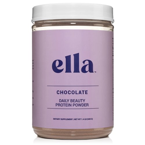 Ella Chocolate Collagen Protein Powder for Women - Daily Beauty Protein Powder with Grass-Fed Collagen Peptides - Non-GMO, Gluten-Free, No Artificial Sweeteners - 20 Servings