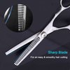 Hair Thinning Shears, Hair Cutting Scissors (6.7 Inches) with Fine Adjustable Tension Screw and 1 Piece Wipe Cloth