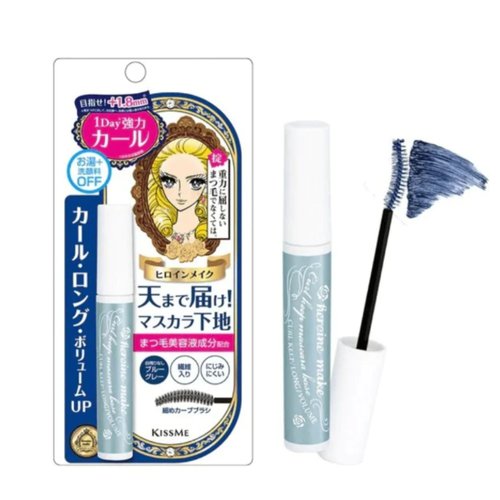 HEROINE MAKE by KISSME Curl Keep Mascara Base 01 Blue Gray, Made in Japan