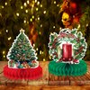 Christmas Table Decorations Christmas Honeycomb Table Centerpieces for Christmas Party Decorations, 9 Pcs