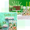 sorkwo 100 Pcs St. Patrick's Day Cellophane Treat Bags Clover Cellophane Bags Shamrock Candy Bags Irish Lucky Bags with 100 Twist Ties for Saint Patrick Day Party Favor