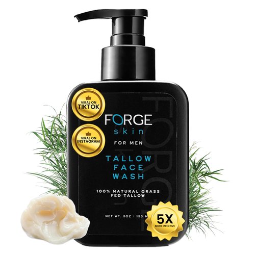 Forge Tallow Face Wash | Gentle Face Wash, Nourishing, Hydrating facial cleanser - 150 mL | Gentl...