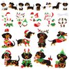 BeYumi Christmas Dachshund Craft Kit - 123Pcs Christmas Dachshund Craft Kit DIY Hanging Ornament Make Your Own Dachshund Decoration Set Xmas Holiday Party Favor Home Classroom Art Supplies for Kids