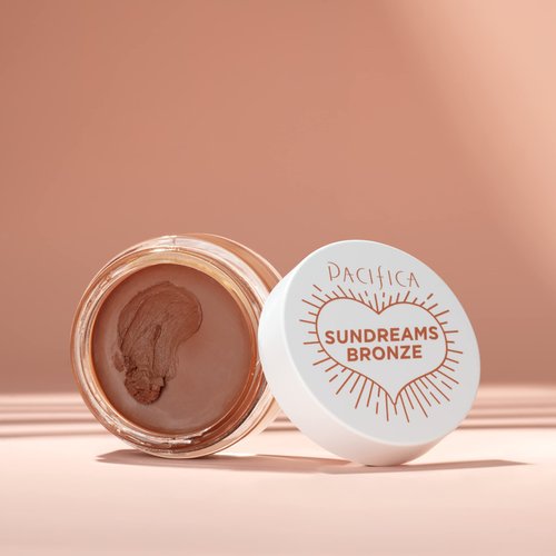 Pacifica Bronzer –Sun Dreams Matte Bronzing Cream Highlighter, Hydrating & Buildable Contour with Floral Extracts, Talc-Free, Vegan & Cruelty-Free, 1 oz (Shade Glow)