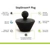 StopShroom Tub 2 Pack Universal Stopper for Bathtub and Bathroom Sink Drains, Black Plug 2pk, 2 Count