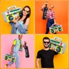 Inflatable Phone and Inflatable Radio Boombox,80s 90s Party Decorations,Hip Hop Party Decoration,Music Themed Party Decorations,Rappers B-Boys Costume Accessory for disco Retro Theme party Decorations