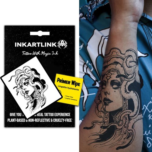 INKARTLINK Semi Permanent Tattoos, temporary tattoos for women, magical tattoos last 7-15 days, w...