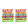 Premium Colorful Heart Toe Separators - Cute Design for Kids - Super Soft, Durable 24 Pieces ZMOI