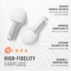 Vibes High Fidelity Ear Plugs - Invisible Earplugs for Music Concerts, Musicians, Motorcycles, Airplanes, Raves, and Work - Noise Reduction and Hearing Protection - Fits All Ears - Clear