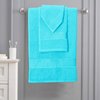 Belizzi Home Ultra Soft 6 Pack Cotton Towel Set, Contains 2 Bath Towels 28x55 inch, 2 Hand Towels 16x24 inch & 2 Wash Coths 12x12 inch, Ideal for Everyday use, Compact & Lightweight - Turquoise Blue