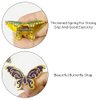 WAYUTO 4Pcs Butterfly Metal Binder Clips Paper Binder Clip Notebook Binder Clip Document Binder Clip Bill Binder Clip Decorative Binder Clips for Home Office School Decor Accessories Letter Bronze
