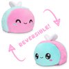 TeeTurtle - The Original Reversible Bee Plushie - Transgender Pride - Cute Sensory Fidget Stuffed Animals That Show Your Mood!