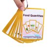 Fruits/Vegetable/Foods/Food Quantities Flash Cards English Flash Cards Pocket Card Learning Toys for Children Pre-Kindergarten Kids Education Aids