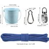 FUQUN Treehouse Accessories for Kids,Pulley with Bucket Cable, Kids Playhouse Accessories, Pulleys for Kids, Pirate Ship Accessories Outdoor, Playhouse Game Accessories, Bucket for Treehouse (Blue)