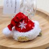 Totelux Christmas Hair Clips Sequins Red Santa Hat Hair Barrettes With Snowflakes Cute Alligator Clips Hair Accessories for Women Girls Christmas Party Supplies Cosplay Costumes accessories