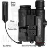ACTIONUNION Airsoft PEQ-15 IR Laser + Visible Red Laser + White LED Flashlight (Black)