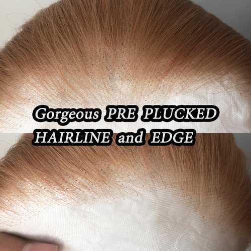 zigzag hair Strawberry Blonde Wig Long Straight Honey Brown Blonde Synthetic Lace Front Wigs Pre Plucked with Natural Hairline for Fashion Women Glueless Heat Resistant Hair Wig (Strawberry Blonde)
