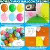 Tropical Hawaiian Luau Splish Splash Balloon Garland Arch Kit 160Pcs, Summer Pool Beach Party Decoration with Beach Ball Foil Balloon for Kids Aloha Pool Birthday Party Supplies (Summer-01)