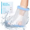 Sumifun Waterproof Foot Cast Covers for Shower Adult with Non-slip Padding Bottom, Watertight Ankle Cast Protector Keep Wounds Dry