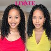 LIYATE Goddess Locs Crochet Hair 12 Inch 6 Packs Faux Locs Crochet Hair for Black Women Pre Looped Soft River Locs Crochet Braids with Curly Hair Bohemian Hippie Locs Synthetic Hair Extensions(1B)