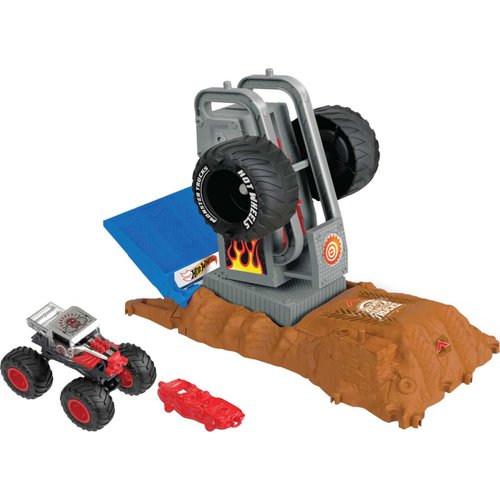 Hot Wheels Monster Trucks Arena Smashers - Bone Shaker Tire Pressure Challenge