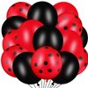 Sumind 100 Pieces Polka Dots Balloons Polka Dots Latex Balloons Ladybug Strawberry Balloons for Party Decor Birthday Wedding Supplies(Mixed Style, 12 Inch, 10 Inch)