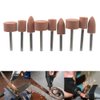 Carving Expert 9pcs Abrasive Mounted Stone for Dremel Rotary Tools Grinding Stone Wheel Head Dremel Accessories 1/8 Inch Shank