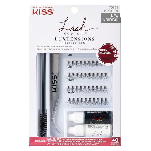 Kiss Lash Couture Luxtensions Faux Lash Extensions Kit (Pack of 3)