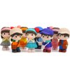 MAOMIA 8 Pcs Cartoon Boys and Girls Figurines Collection Playset, Cute Kids Figures Cake Toppers Doll Cake Decoration Fairy Garden Miniatures Ornaments