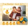 DS. DISTINCTIVE STYLE Middle Finger Rubber Ducks 4 Pieces Yellow Rubber Duck 2.16 Inch Funny Car Ornaments Duck for Car Dashboard Decoration, Computer Monitor Decor