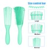 Emoly Detangling Brush for Natural Hair-Detangler for America 3a to 4c Kinky Wavy, Curly, Coily Hair, Detangle Easily with Wet/Dry (Green)