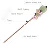 CHOISBEING Handmade Hair Pins Vintage Hair Stick for Buns Chinese Jade Metal Retro Hair Chopsticks for Women Girl (Transparent)