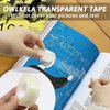 OWLKELA 6 Rolls Transparent Tape Refills, Clear Tape, All-Purpose Transparent Glossy Tape for Office, Home, School