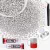 2000PCS SS12/3mm Crystal Rhinestones (Clear) with 2Pcs 10ml B7000 Jewelry Glue, Bedazzling Flatback Glass Rhinestones for Crafting Decor, Gems Diomand Charms for Tumbler Shoes Clothing Mugs Nail Art
